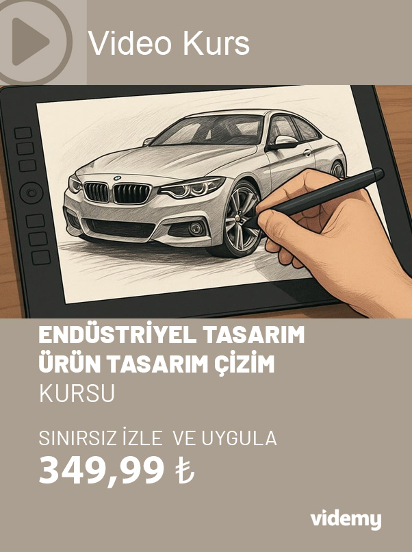 ENDÜSTRİYEL TASARIM/ ÜRÜN TASARIM ÇİZİM KURSU