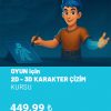 OYUN için 2D VE 3D KARAKTER TASARIMI KURSU