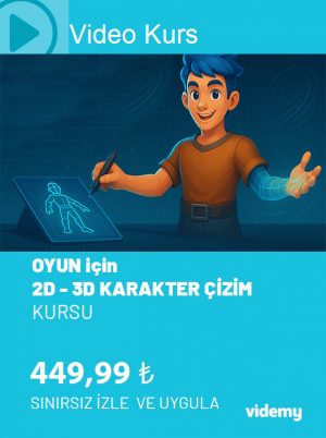 online_kurs_udemy_oyun OYUN için 2D VE 3D KARAKTER TASARIMI KURSU