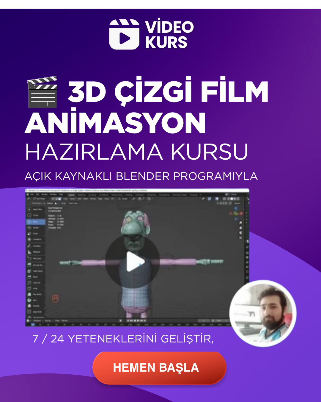 4 çizgi film animasyon kursu